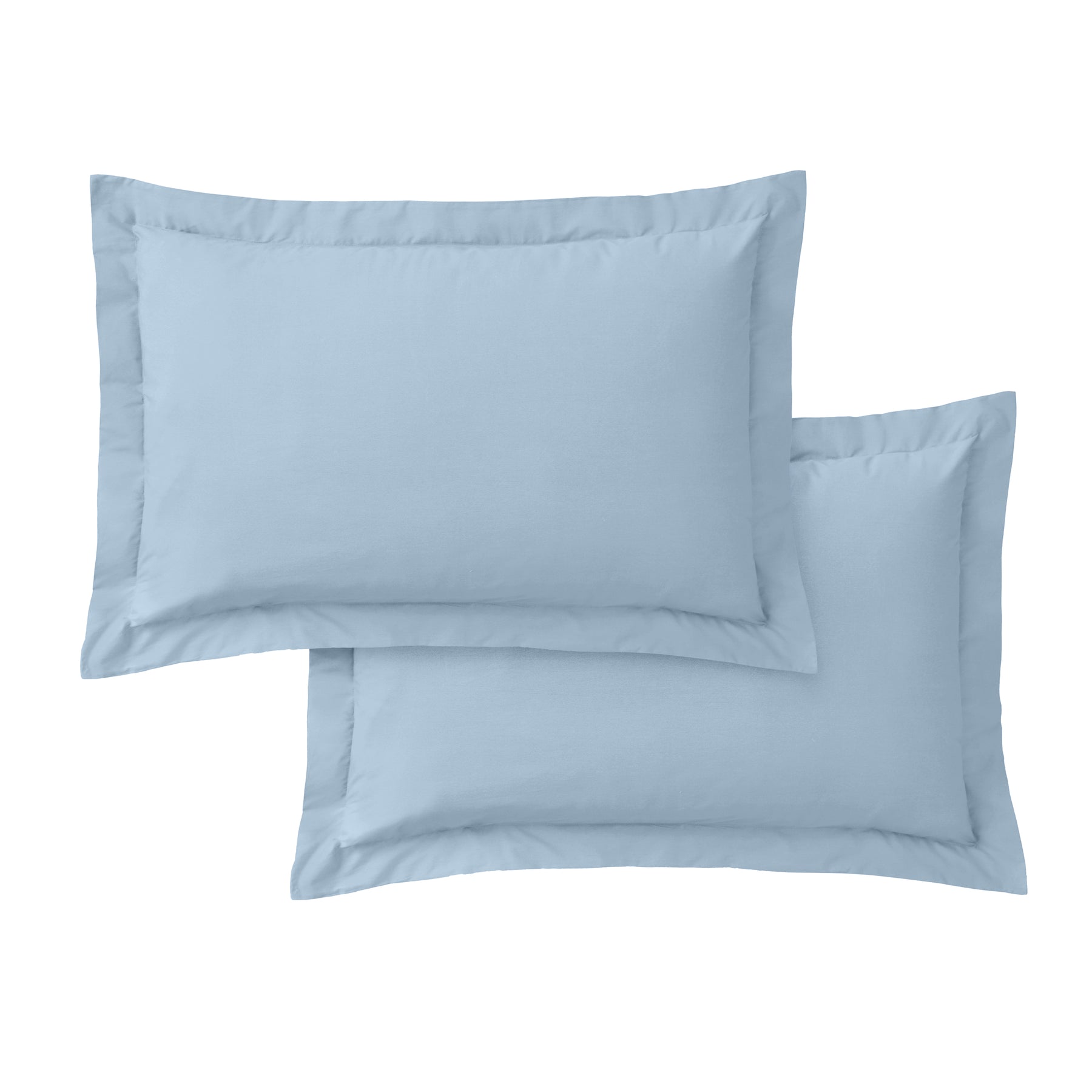 Bianca 200 Thread Count Cotton Percale Extra Deep Pair of Oxford Pillowcases Blue