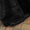 Catherine Lansfield Raschel Velvet Touch 130cm x 170cm Throw Black
