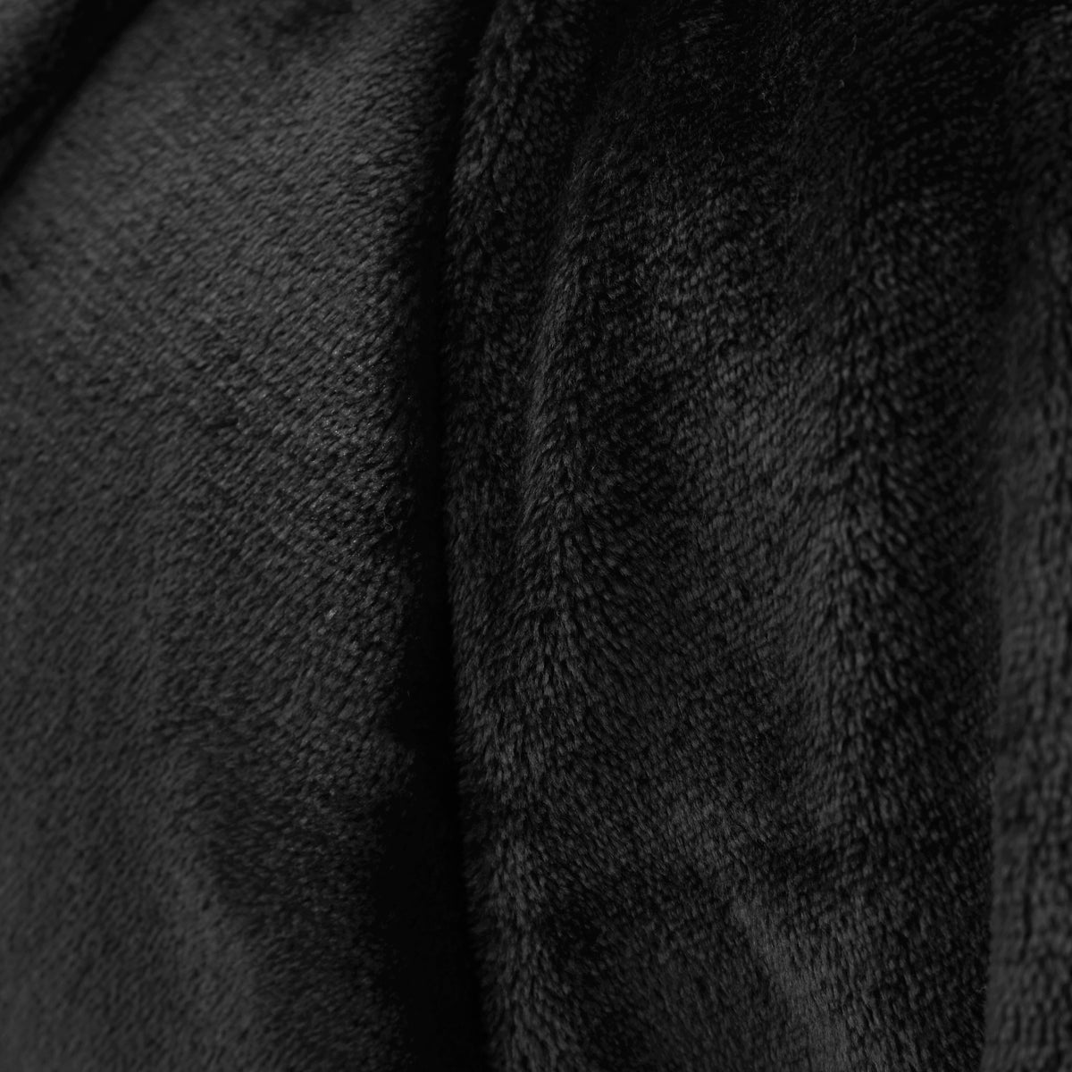 Catherine Lansfield Raschel Velvet Touch 130cm x 170cm Throw Black