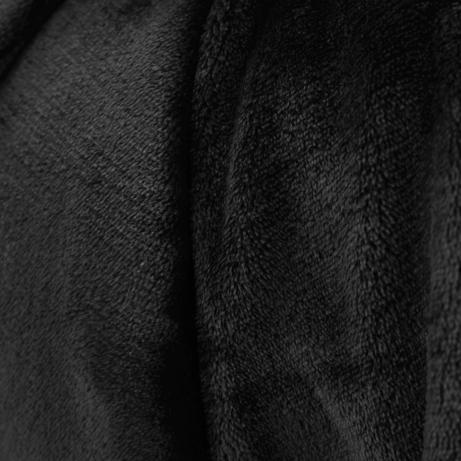 Catherine Lansfield Raschel Velvet Touch 200cm x 240cm Throw Black