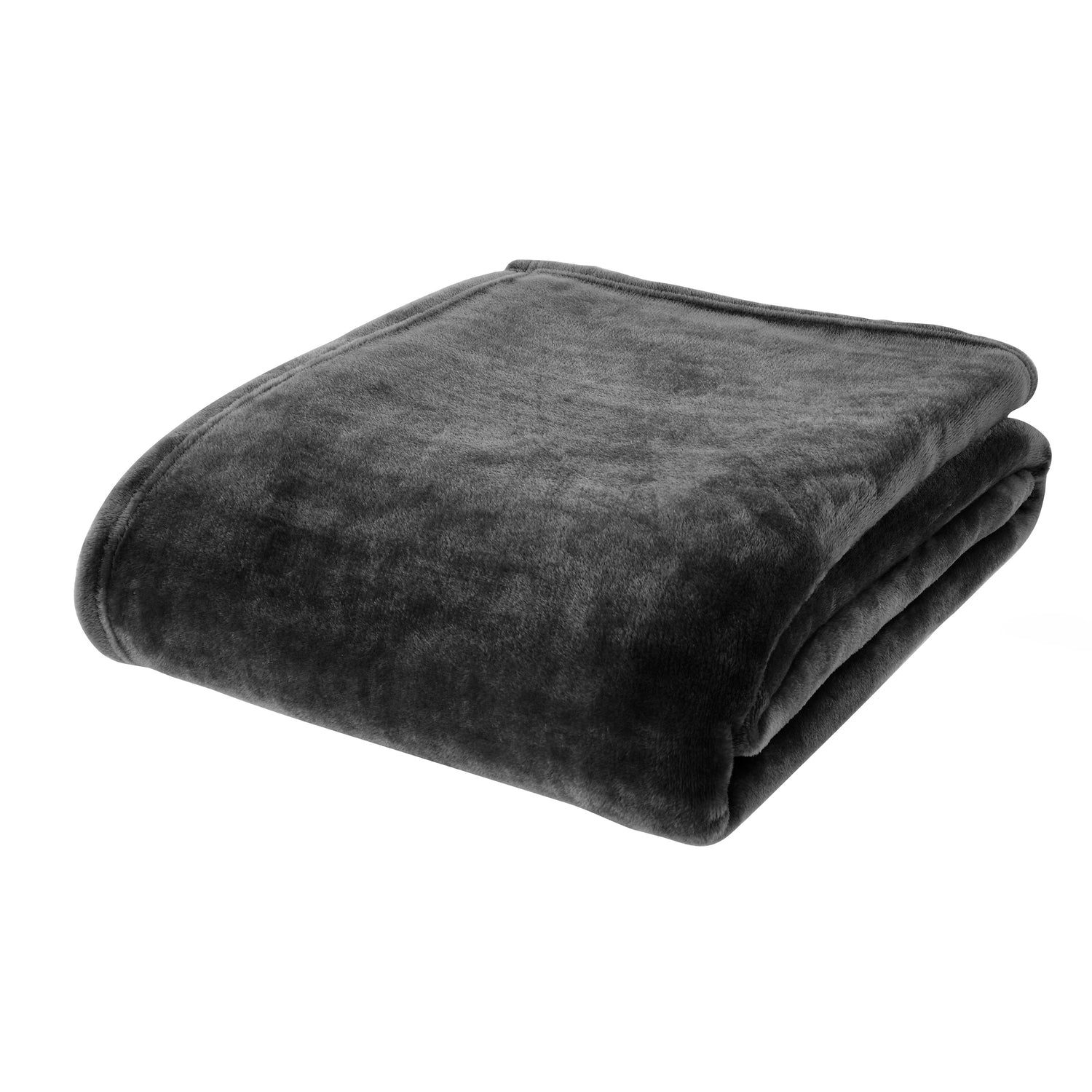 Catherine Lansfield Raschel Velvet Touch 200cm x 240cm Throw Black