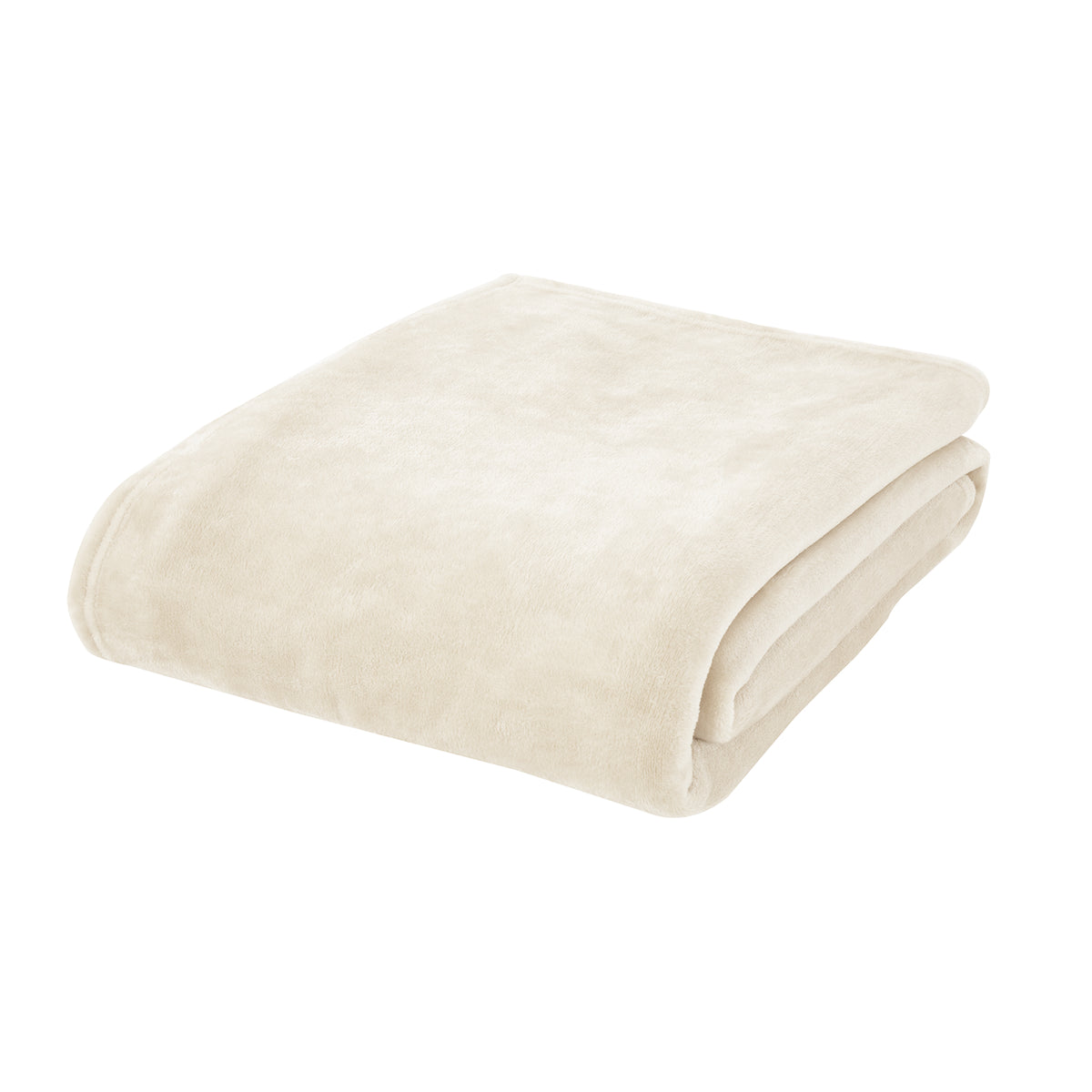 Catherine Lansfield Raschel Velvet Touch 200cm x 240cm Throw Cream