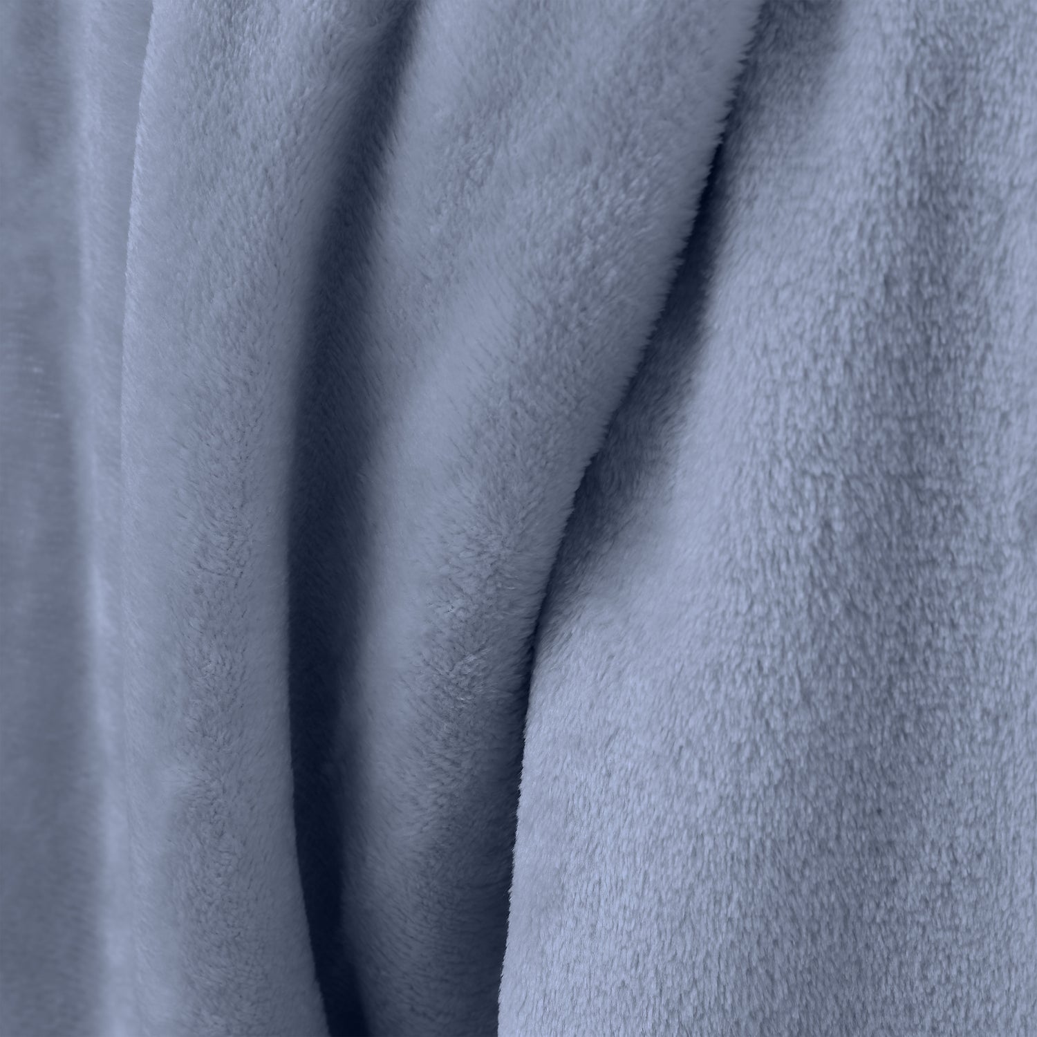 Catherine Lansfield Raschel Velvet Touch 130cm x 170cm Throw Lansfield Blue