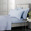Bianca 400 Thread Count Cotton Sateen Bed Linen Fitted Sheet Blue