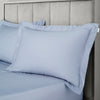 Bianca 400 Thread Count Cotton Sateen Pair of Oxford Pillowcases Blue