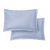 Bianca 400 Thread Count Cotton Sateen Pair of Housewife Pillowcases Blue