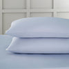 Bianca 400 Thread Count Cotton Sateen Pair of Housewife Pillowcases Blue
