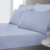 Bianca 400 Thread Count Cotton Sateen Pair of Housewife Pillowcases Blue