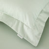 Bianca 400 Thread Count Cotton Sateen Pair of Oxford Pillowcases Green