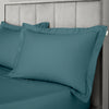 Bianca 400 Thread Count Cotton Sateen Pair of Oxford Pillowcases Teal