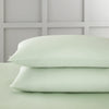 Bianca 400 Thread Count Cotton Sateen Pair of Housewife Pillowcases Green