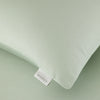 Bianca 400 Thread Count Cotton Sateen Pair of Housewife Pillowcases Green