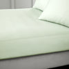 Bianca 400 Thread Count Cotton Sateen Bed Linen Fitted Sheet Green