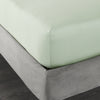 Bianca 400 Thread Count Cotton Sateen Bed Linen Fitted Sheet Green