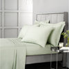 Bianca 400 Thread Count Cotton Sateen Bed Linen Fitted Sheet Green