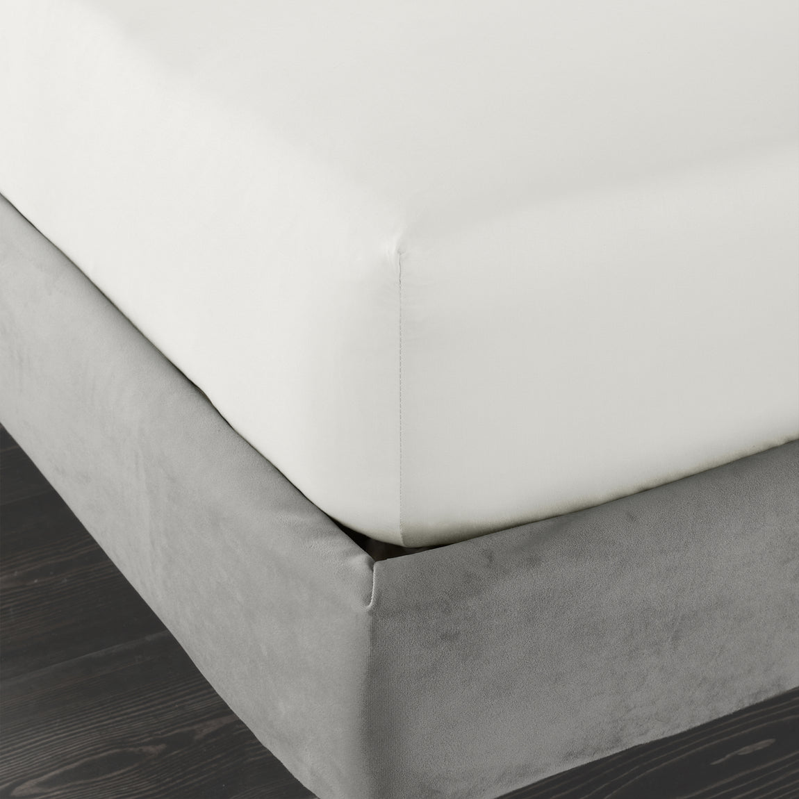 Bianca 400 Thread Count Cotton Sateen Bed Linen Fitted Sheet Ivory