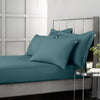 Bianca 400 Thread Count Cotton Sateen Bed Linen Fitted Sheet Teal