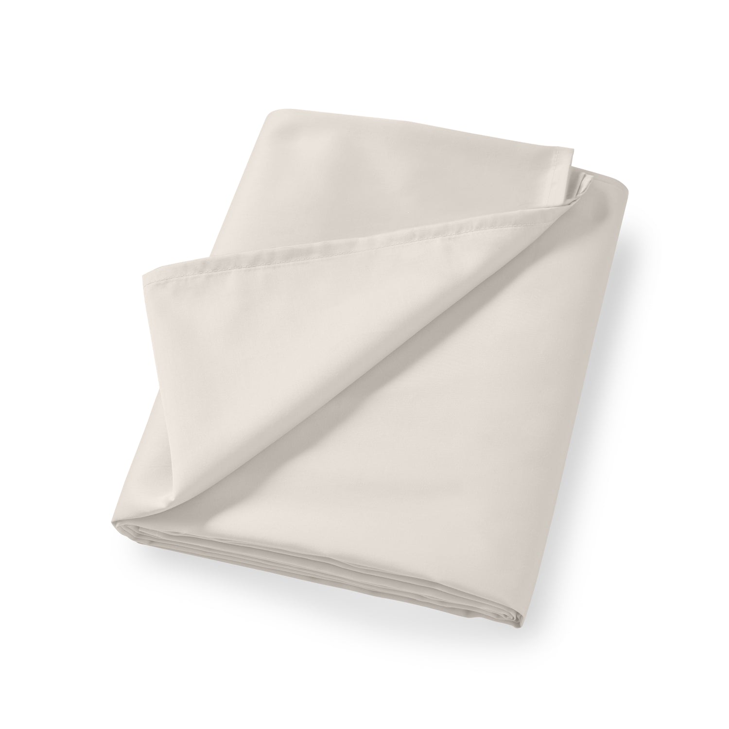 Bianca 400 Thread Count Cotton Sateen Bed Linen Flat Sheet Oyster