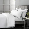 Bianca 400 Thread Count Cotton Sateen Bed Linen Flat Sheet White