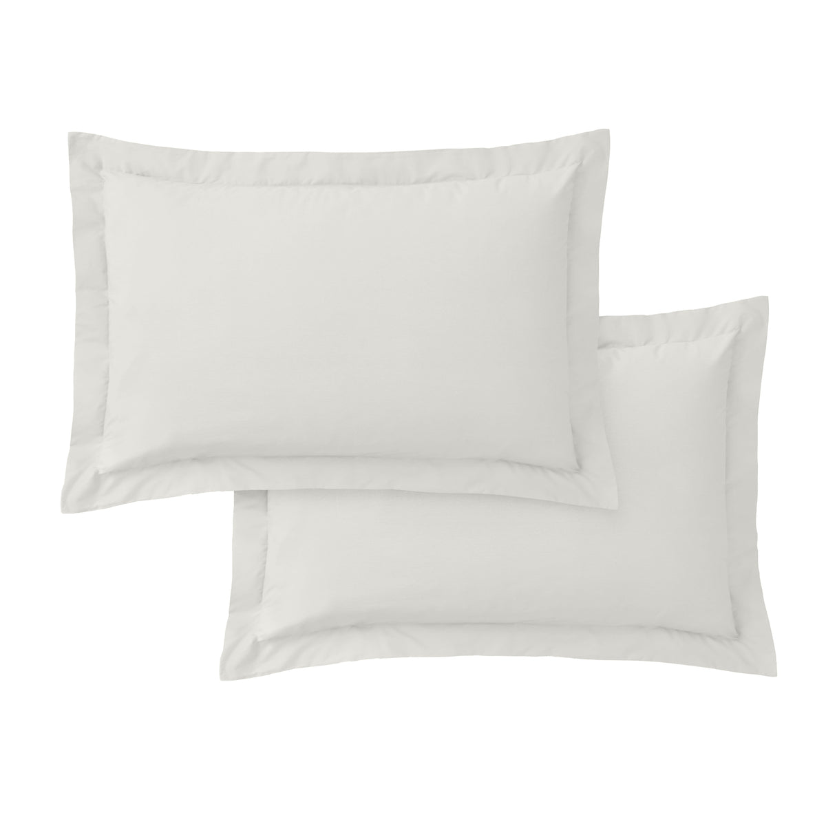 Bianca 400 Thread Count Cotton Sateen Pair of Oxford Pillowcases Ivory