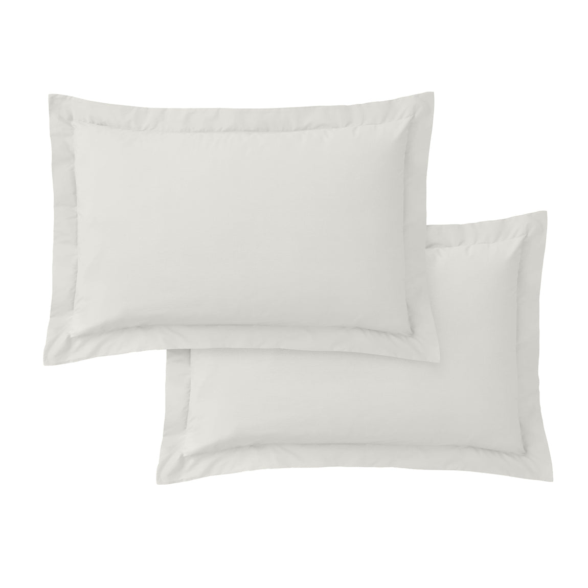 Bianca 400 Thread Count Cotton Sateen Pair of Oxford Pillowcases Ivory