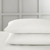Bianca 400 Thread Count Cotton Sateen Pair of Housewife Pillowcases Ivory