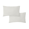Bianca 400 Thread Count Cotton Sateen Pair of Housewife Pillowcases Ivory
