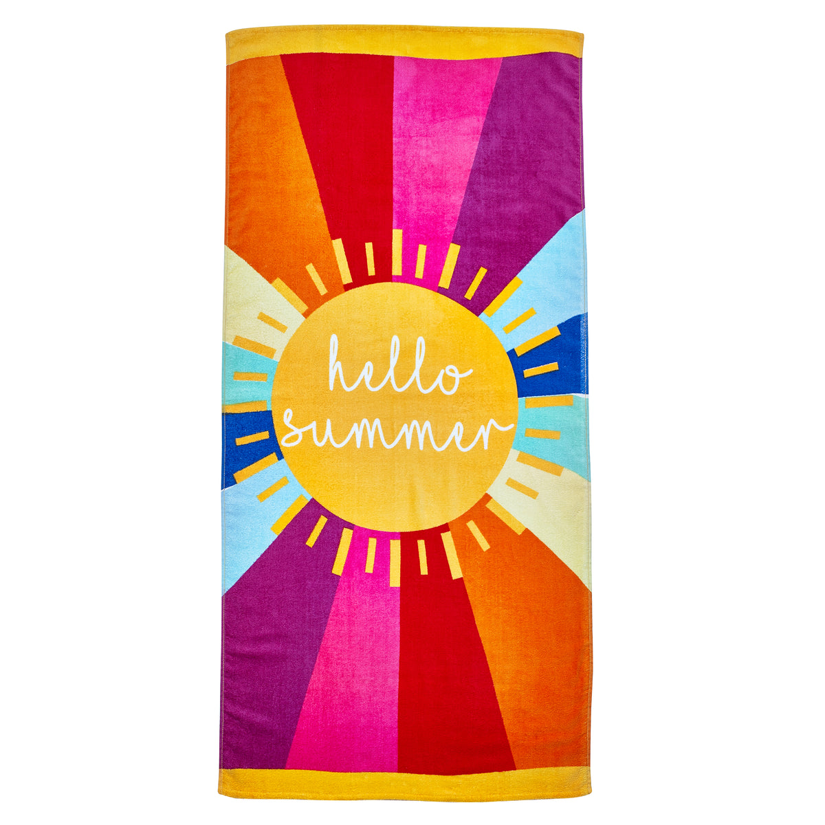 Catherine Lansfield Hello Summer Absorbent Beach Towel Multi