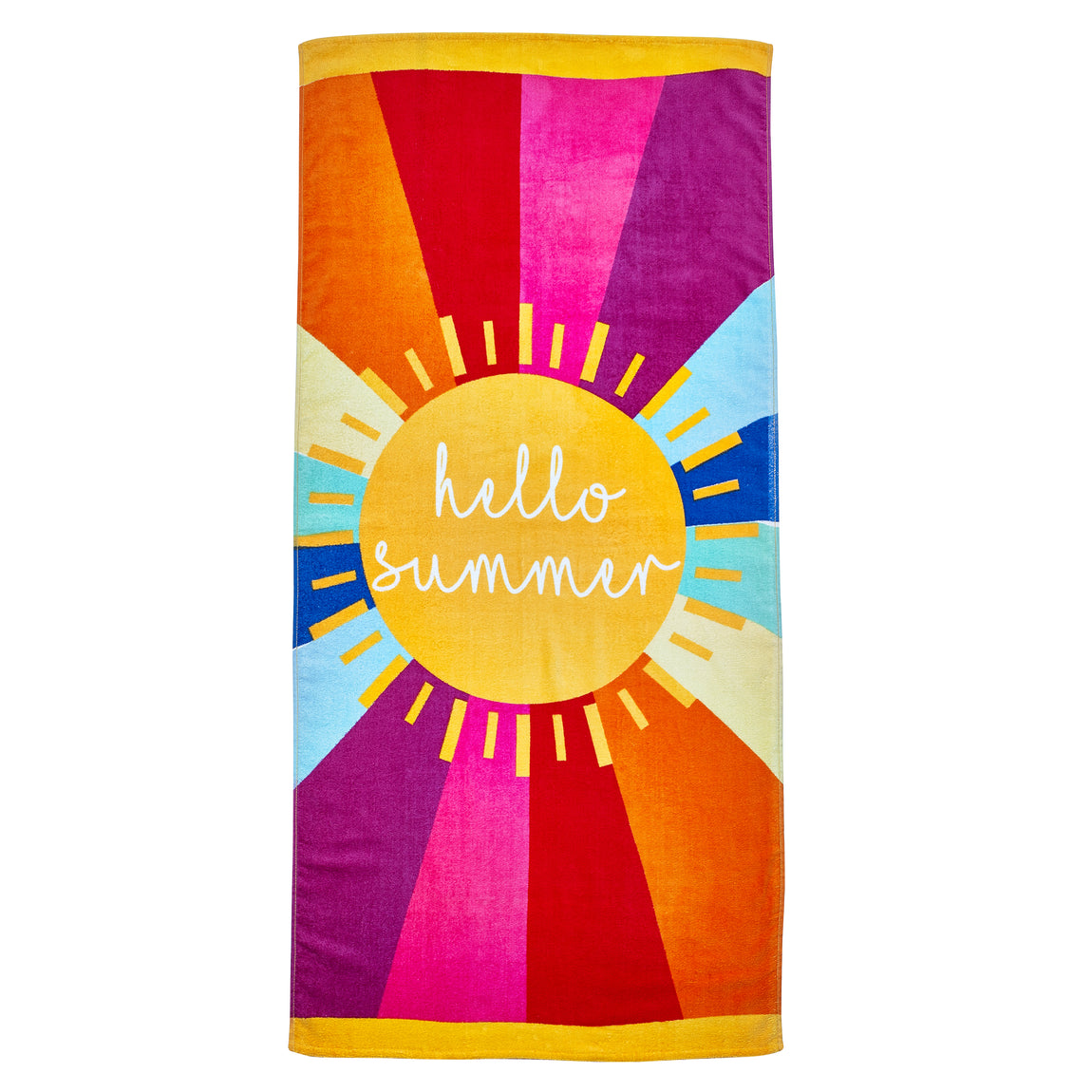 Catherine Lansfield Hello Summer Absorbent Beach Towel Multi