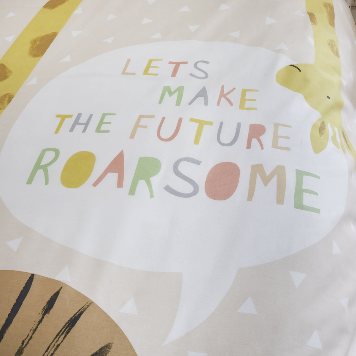 Catherine Lansfield Roarsome Animals Childrens Bedding Natural