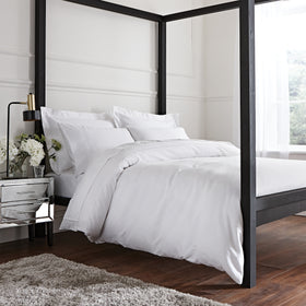 Bianca Luxury 800TC Cotton Sateen Duvet Cover Bedding Set White