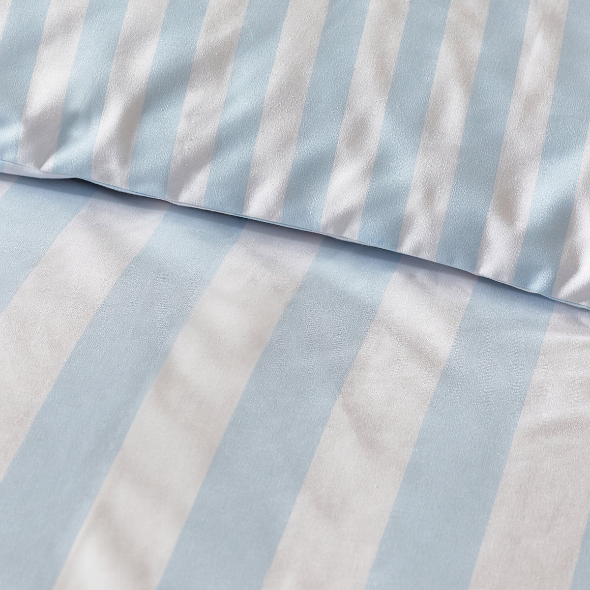 Sassy B Stripe Tease Duvet Cover Bedding Set Blue