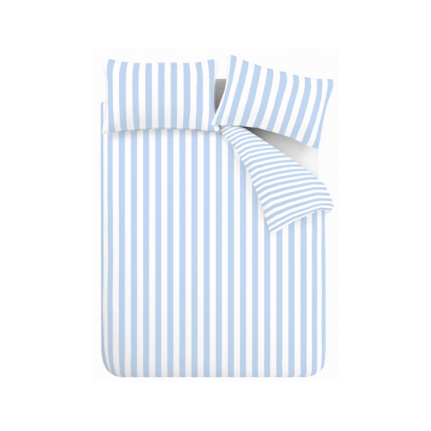 Sassy B Stripe Tease Duvet Cover Bedding Set Blue