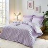 Sassy B Stripe Tease Duvet Cover Bedding Set Lilac