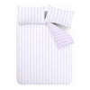 Sassy B Stripe Tease Duvet Cover Bedding Set Lilac