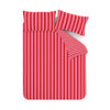 Sassy B Stripe Tease Duvet Cover Bedding Set Red