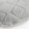 Catherine Lansfield Cosy Diamond Faux Fur Cuddle Filled Cushion Silver