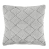 Catherine Lansfield Cosy Diamond Faux Fur Filled Cushion 43cm x 43cm Silver Grey