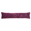 Catherine Lansfield Cosy Diamond Faux Fur Draught Excluder Plum