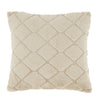 Catherine Lansfield Cosy Diamond Faux Fur Filled Cushion 43cm x 43cm Natural