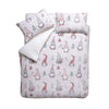 Catherine Lansfield Festive Gnomes Duvet Cover Bedding Set Pink