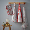 Catherine Lansfield Kitchen Christmas Gnomes Cotton 70cm x 80cm Oven Glove Red