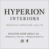 Hyperion Selene Luxury Chenille Ready Made Eyelet Curtains Black