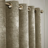 Hyperion Selene Jacquard Ready Made Eyelet Curtains Olive Green