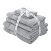 Catherine Lansfield Anti Bacterial Six Towel Bale Towels Silver