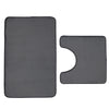 Catherine Lansfield Anti Bacterial Memory Foam Bath Mat and Pedestal Mat Charcoal