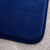 Catherine Lansfield Anti Bacterial Memory Foam Bath Mat and Pedestal Mat Navy