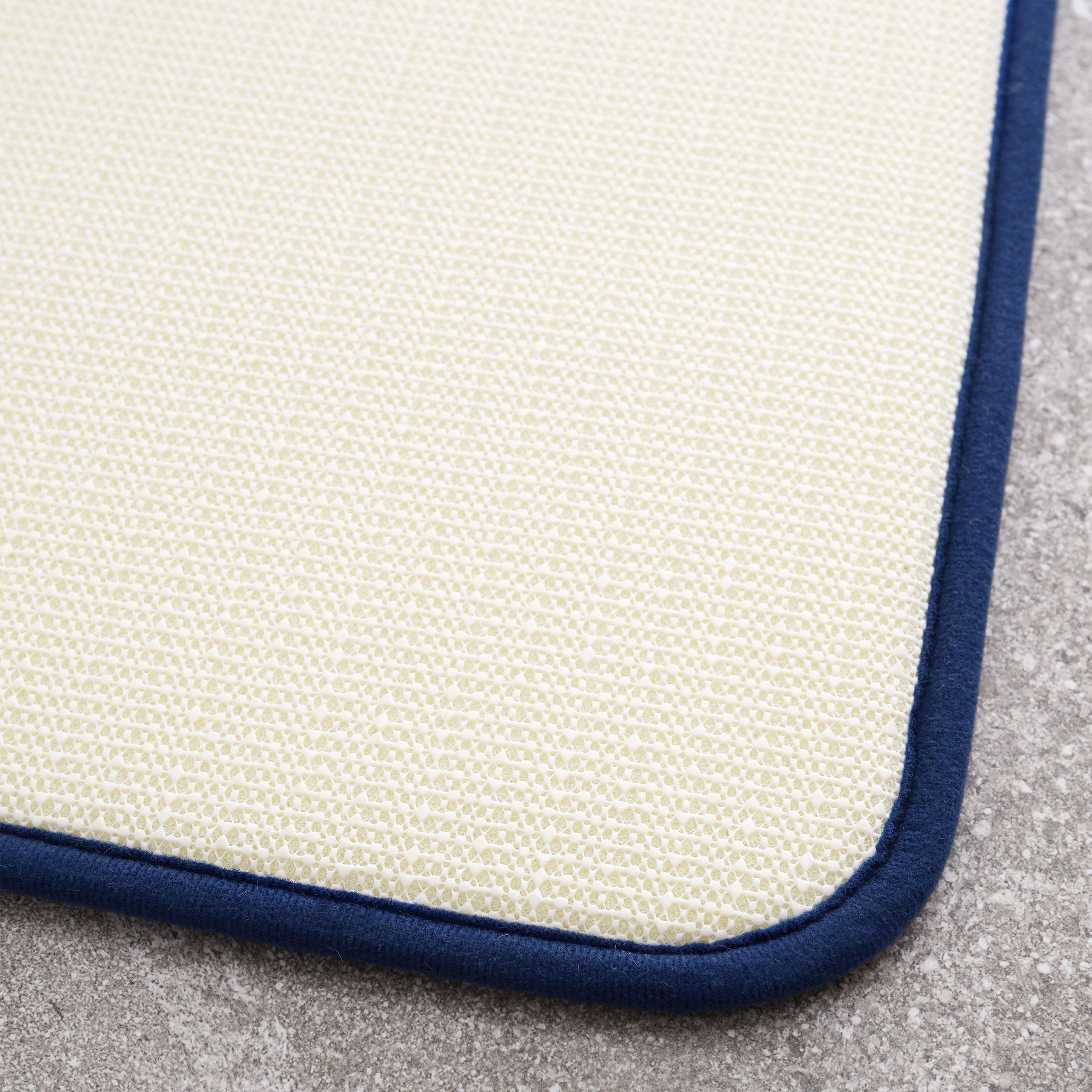Catherine Lansfield Anti Bacterial Memory Foam Bath Mat and Pedestal Mat Navy