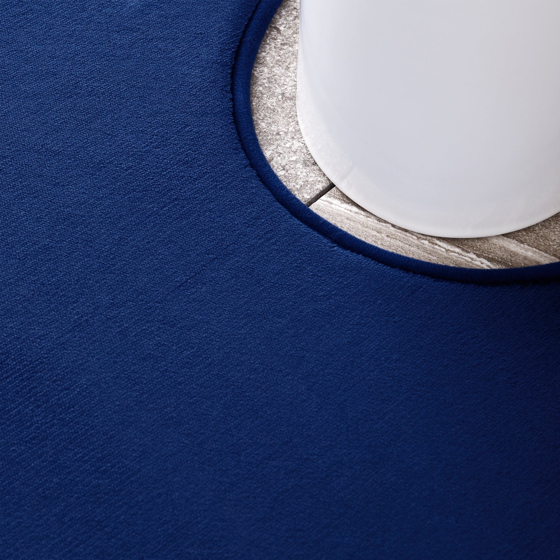 Catherine Lansfield Anti Bacterial Memory Foam Bath Mat and Pedestal Mat Navy