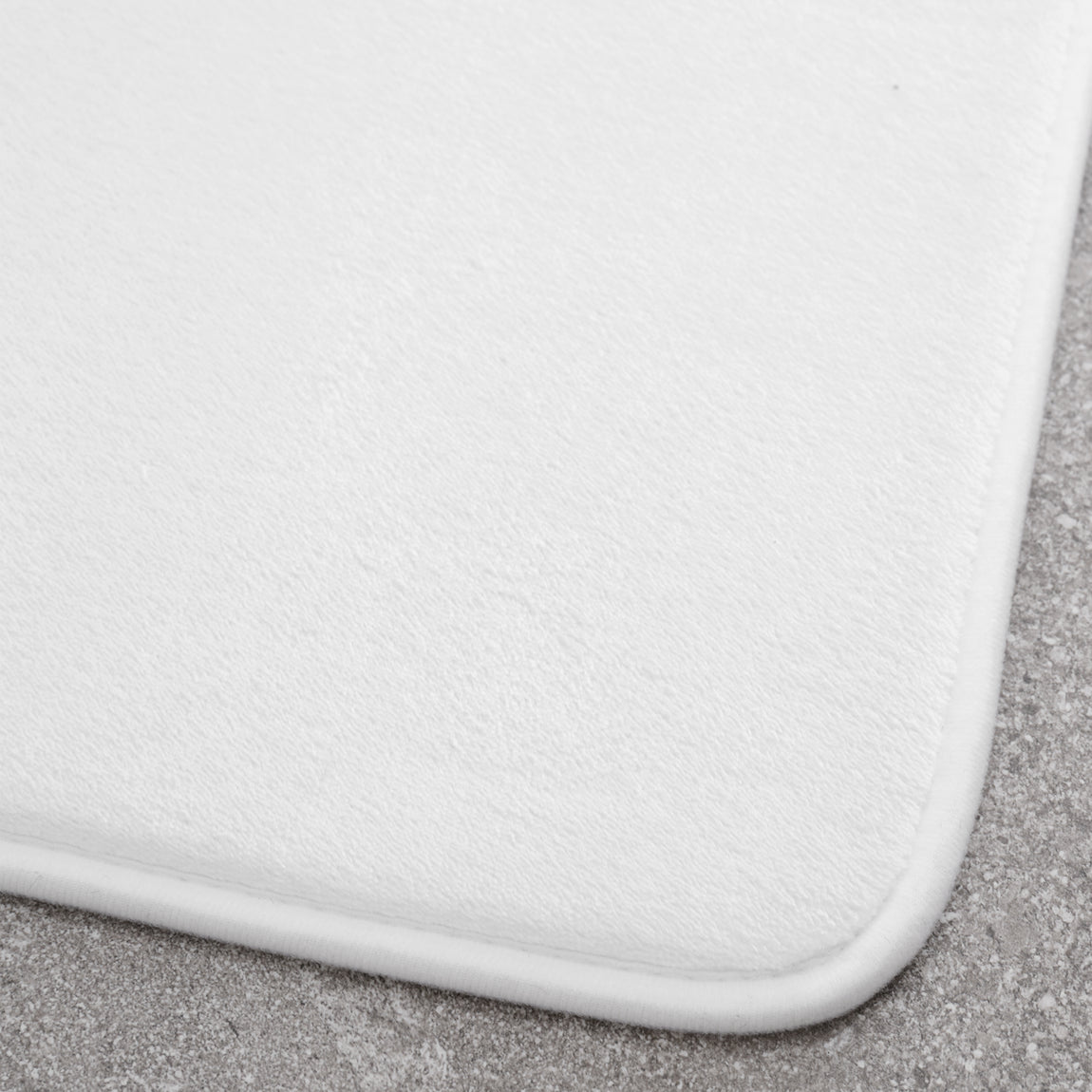 Catherine Lansfield Anti Bacterial Memory Foam Bath Mat and Pedestal Mat White